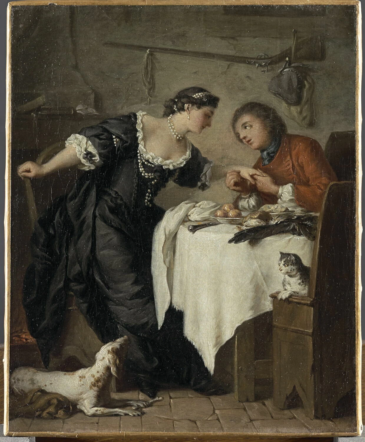 Il falco. Illustrazione di una favola di Jean de La Fontaine - Louvre Parigi